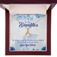 To My Daughter You Are My Miracle From Dad Alluring Ribbon Necklace Message Card-Express Your Love Gifts