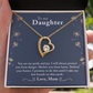 To My Daughter You Are My Pride and Joy Forever Necklace w Message Card-Express Your Love Gifts