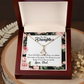 To My Daughter You Are Not Alone From Dad Alluring Ribbon Necklace Message Card-Express Your Love Gifts