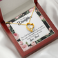 To My Daughter You Are Not Alone From Dad Forever Necklace w Message Card-Express Your Love Gifts