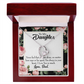 To My Daughter You Are Not Alone From Dad Forever Necklace w Message Card-Express Your Love Gifts