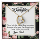 To My Daughter You Are Not Alone From Dad Forever Necklace w Message Card-Express Your Love Gifts