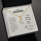 To My Daughter You Are One of The Greatest Joys From Dad Alluring Ribbon Necklace Message Card-Express Your Love Gifts