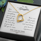 To My Daughter You Have Survived Forever Necklace w Message Card-Express Your Love Gifts