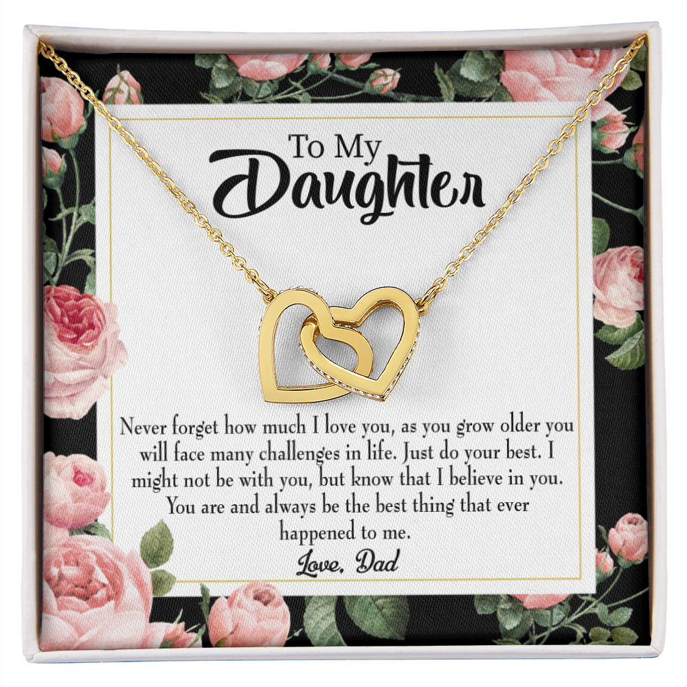 To My Daughter You're The Best Thing From Dad Inseparable Necklace-Express Your Love Gifts
