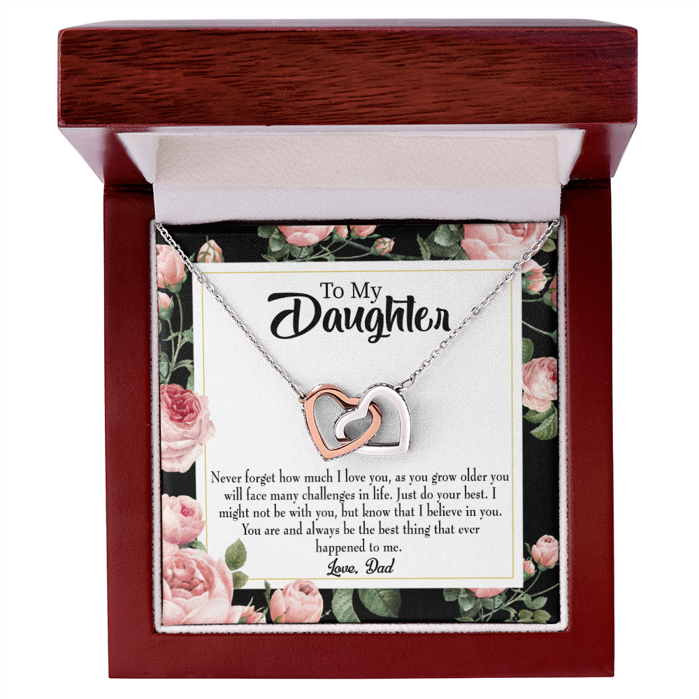 To My Daughter You're The Best Thing From Dad Inseparable Necklace-Express Your Love Gifts