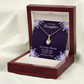 To My Daughter You've Been a Blessing Alluring Ribbon Necklace Message Card-Express Your Love Gifts