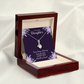 To My Daughter You've Been a Blessing Alluring Ribbon Necklace Message Card-Express Your Love Gifts