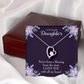 To My Daughter You've Been a Blessing Forever Necklace w Message Card-Express Your Love Gifts