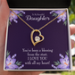 To My Daughter You've Been a Blessing Forever Necklace w Message Card-Express Your Love Gifts