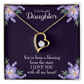 To My Daughter You've Been a Blessing Forever Necklace w Message Card-Express Your Love Gifts