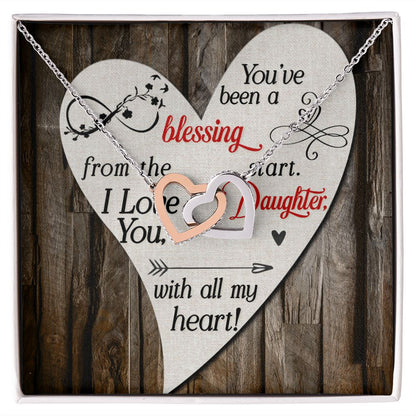 To My Daughter You’ve Been a Blessing Inseparable Necklace-Express Your Love Gifts