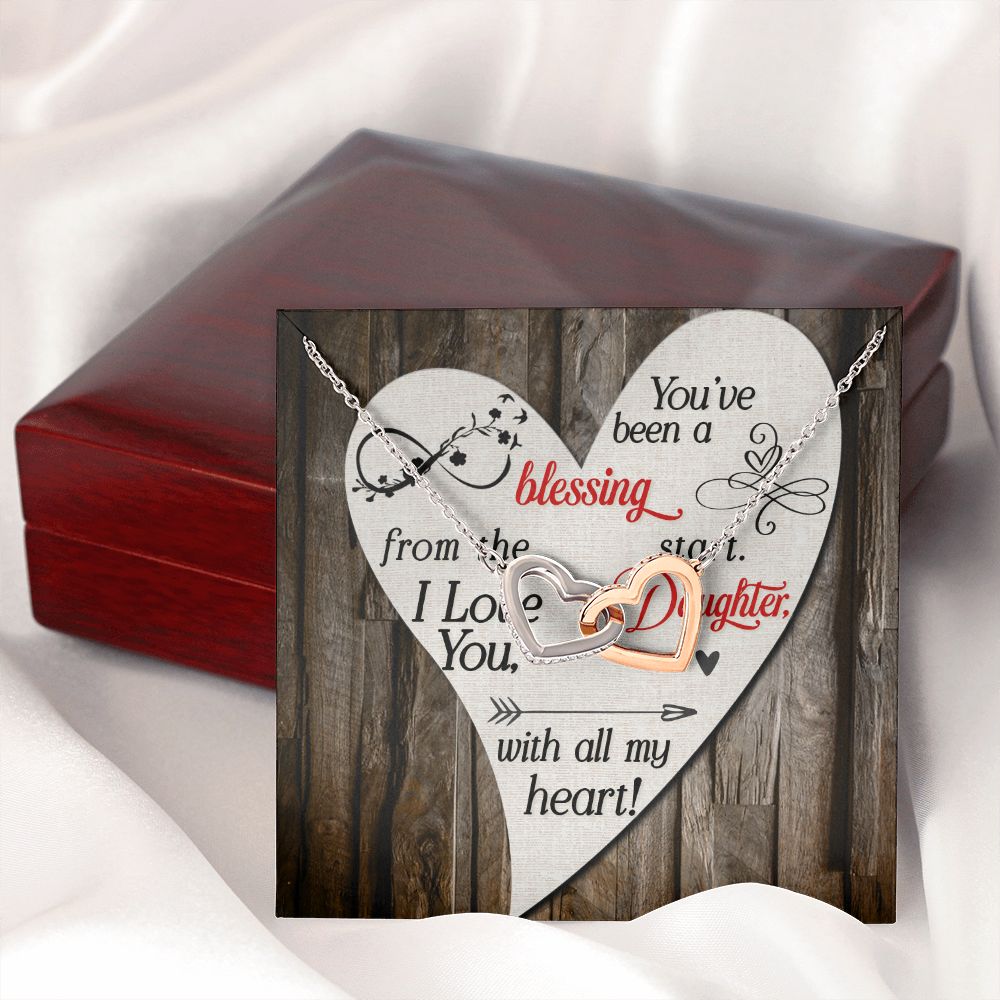 To My Daughter You’ve Been a Blessing Inseparable Necklace-Express Your Love Gifts