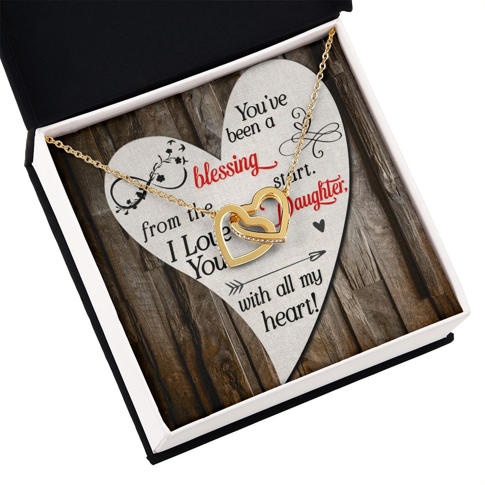 To My Daughter You’ve Been a Blessing Inseparable Necklace-Express Your Love Gifts