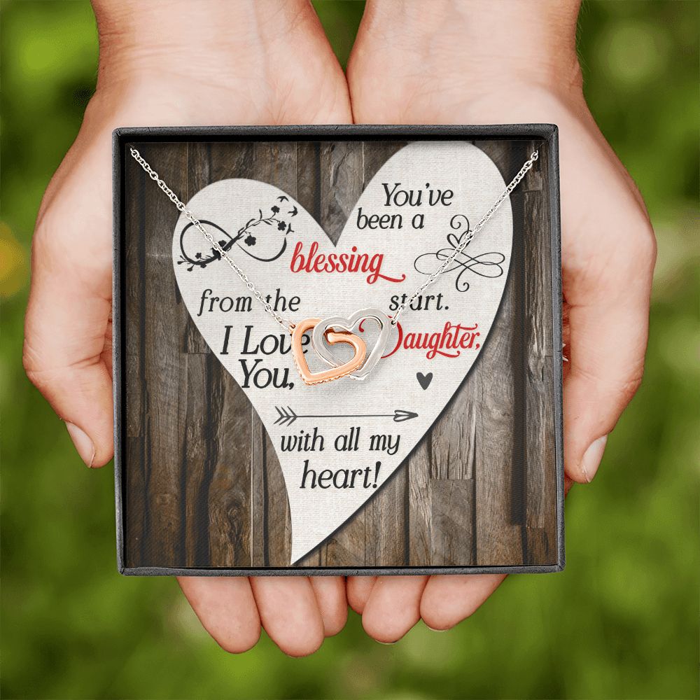 To My Daughter You’ve Been a Blessing Inseparable Necklace-Express Your Love Gifts