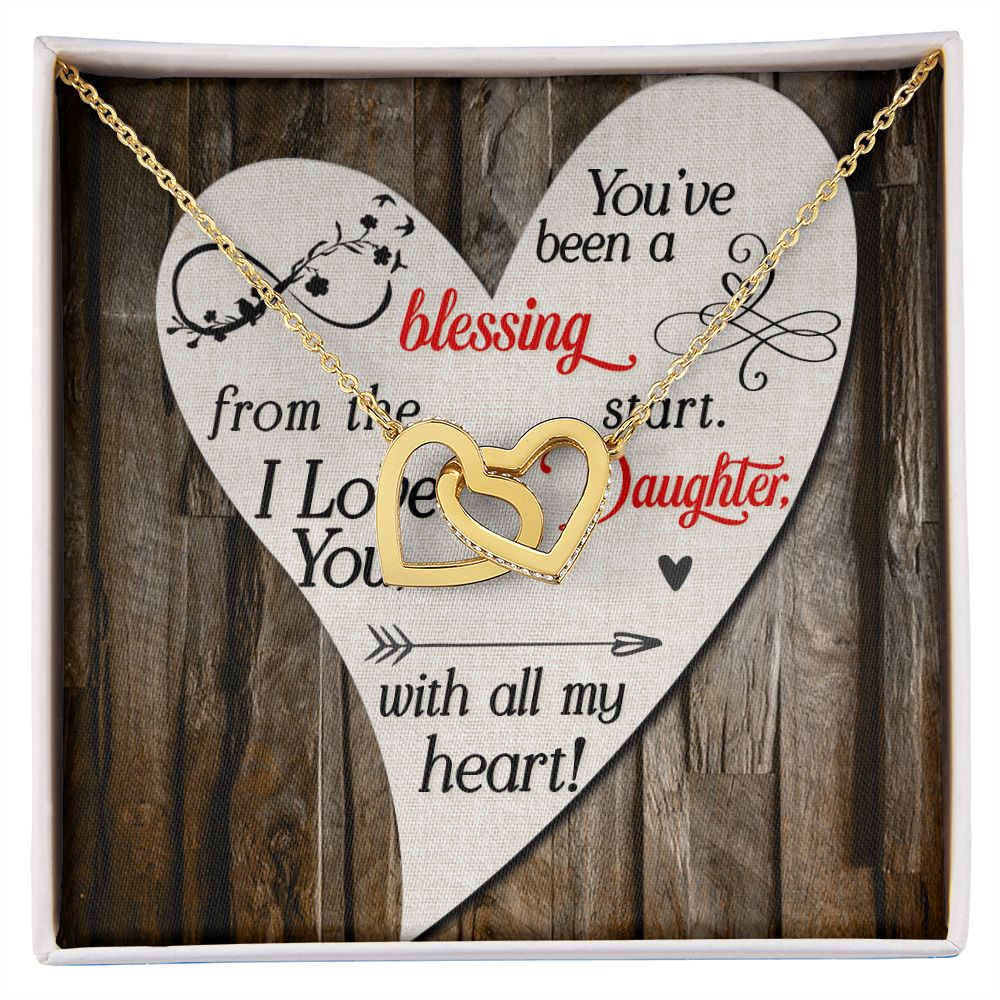 To My Daughter You’ve Been a Blessing Inseparable Necklace-Express Your Love Gifts