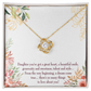To My Daughter You've Got a Great Heart Infinity Knot Necklace Message Card-Express Your Love Gifts