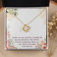 To My Daughter You've Got a Great Heart Infinity Knot Necklace Message Card-Express Your Love Gifts
