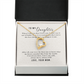 To My Daughter You Were The First One From Mom Forever Necklace w Message Card-Express Your Love Gifts