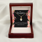 To My Daughter Your Beauty Alluring Ribbon Necklace Message Card-Express Your Love Gifts