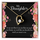 To My Daughter Your Beauty Forever Necklace w Message Card-Express Your Love Gifts