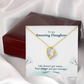 To My Daughter Your Wings Got Stronger Forever Necklace w Message Card-Express Your Love Gifts