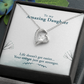 To My Daughter Your Wings Got Stronger Forever Necklace w Message Card-Express Your Love Gifts
