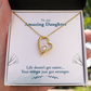 To My Daughter Your Wings Got Stronger Forever Necklace w Message Card-Express Your Love Gifts