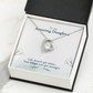 To My Daughter Your Wings Got Stronger Forever Necklace w Message Card-Express Your Love Gifts