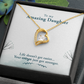 To My Daughter Your Wings Got Stronger Forever Necklace w Message Card-Express Your Love Gifts