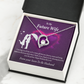 To My Fiancee Awesome Birthday Forever Necklace w Message Card-Express Your Love Gifts