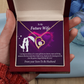 To My Fiancee Awesome Birthday Forever Necklace w Message Card-Express Your Love Gifts