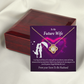 To My Fiancee Awesome Birthday Infinity Knot Necklace Message Card-Express Your Love Gifts