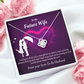 To My Fiancee Awesome Birthday Infinity Knot Necklace Message Card-Express Your Love Gifts