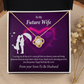 To My Fiancee Awesome Birthday Infinity Knot Necklace Message Card-Express Your Love Gifts
