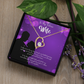 To My Fiancee Be There Forever Forever Necklace w Message Card-Express Your Love Gifts