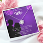 To My Fiancee Be There Forever Infinity Knot Necklace Message Card-Express Your Love Gifts