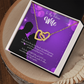 To My Fiancee Be There Forever Inseparable Necklace-Express Your Love Gifts