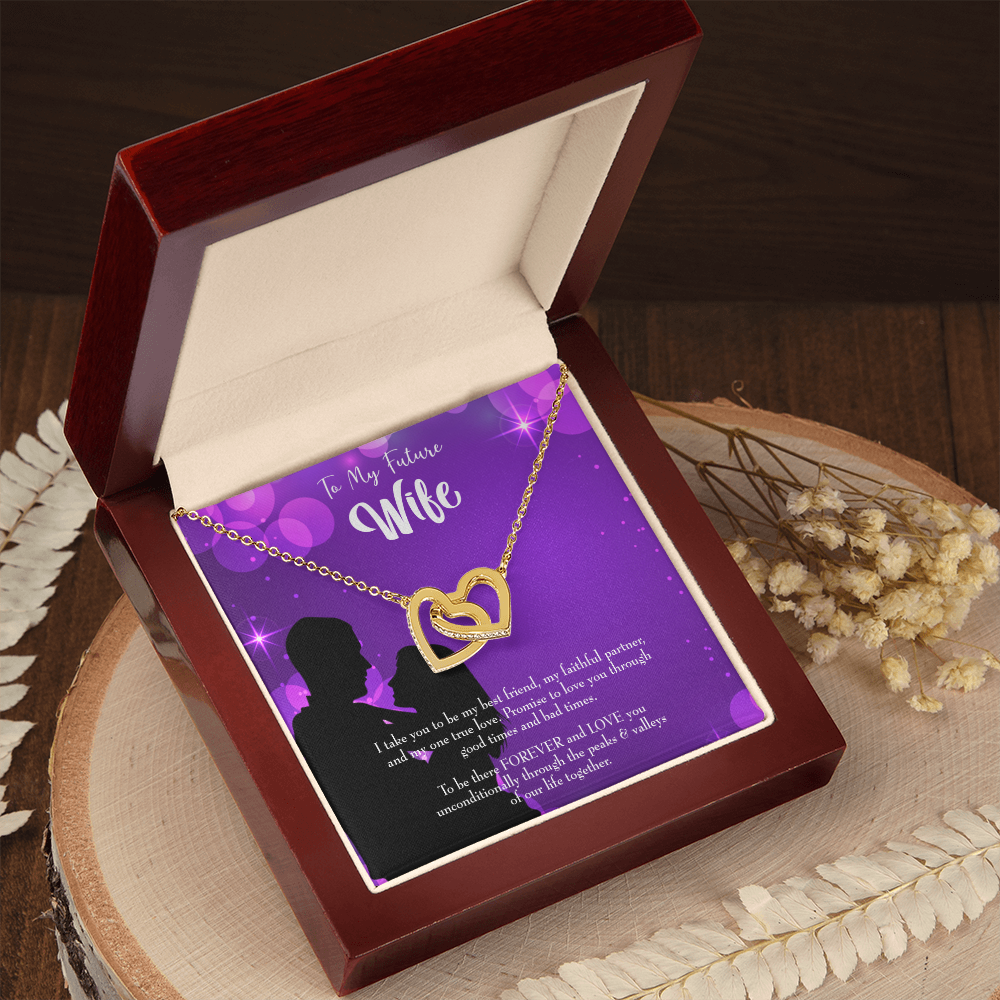 To My Fiancee Be There Forever Inseparable Necklace-Express Your Love Gifts