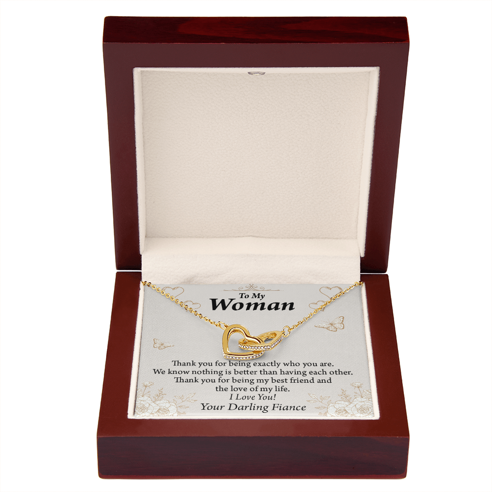 To My Fiancee Best Friend And Love Inseparable Necklace-Express Your Love Gifts