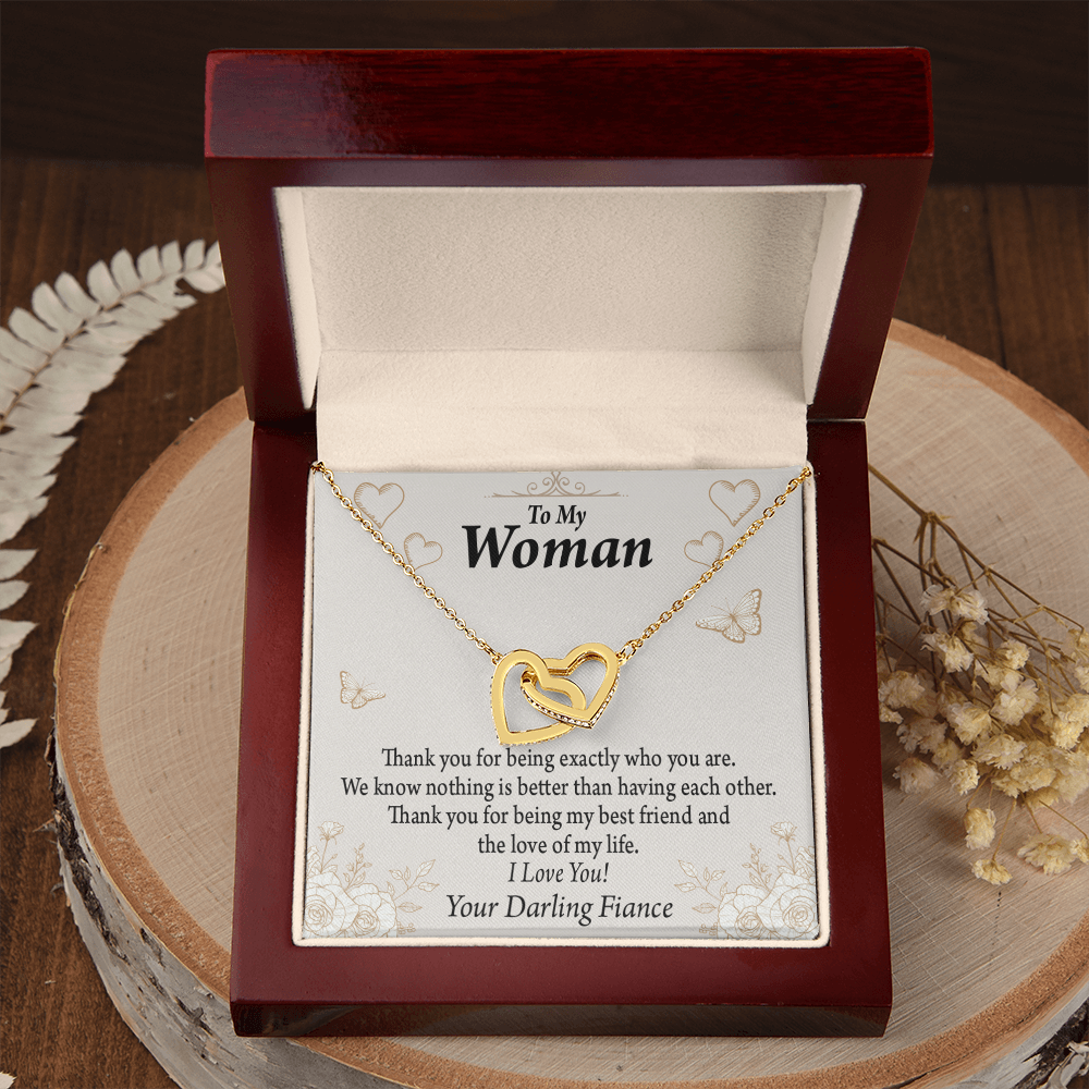 To My Fiancee Best Friend And Love Inseparable Necklace-Express Your Love Gifts