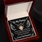 To My Fiancee Blessed to Have You Infinity Knot Necklace Message Card-Express Your Love Gifts