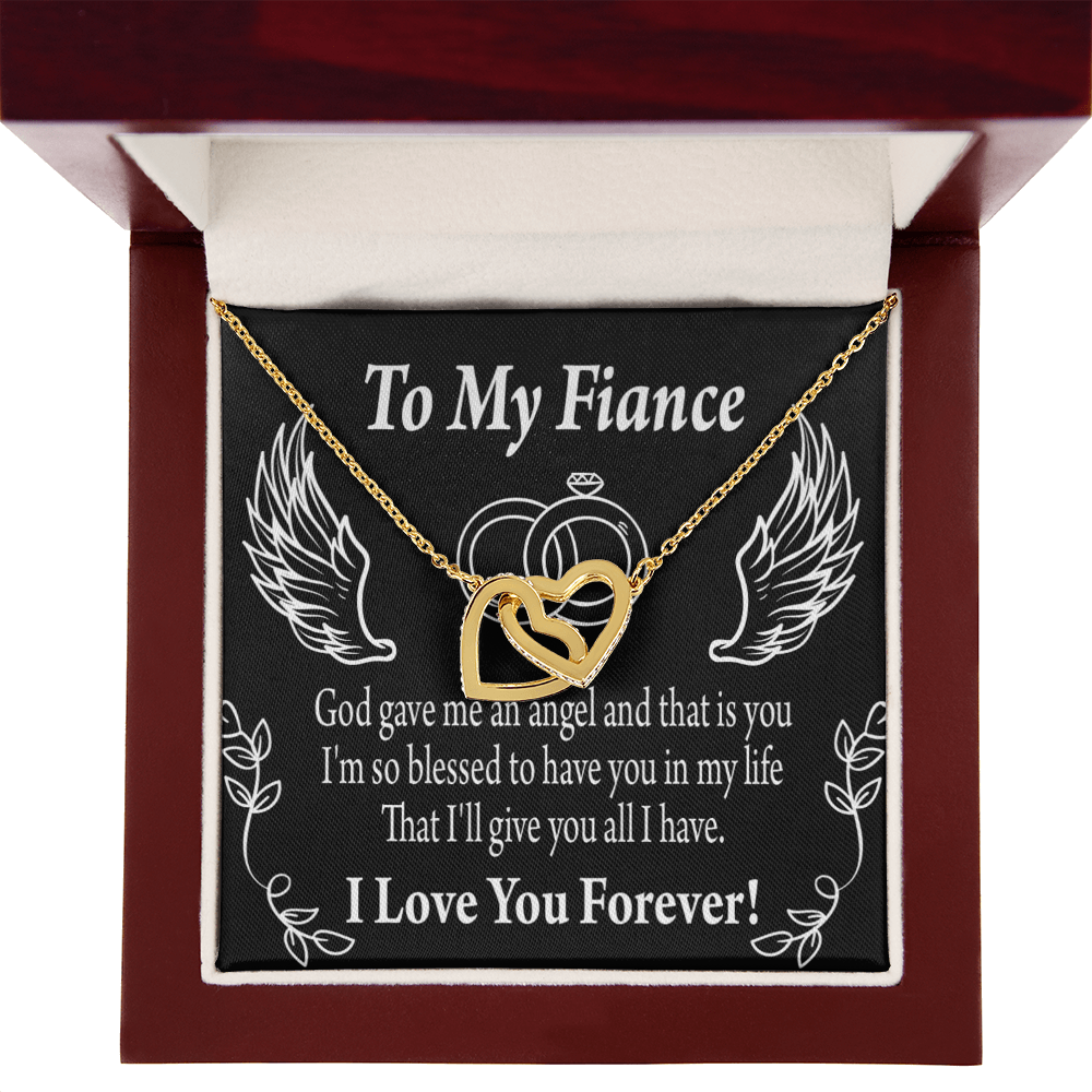 To My Fiancee Blessed to have You Inseparable Necklace-Express Your Love Gifts