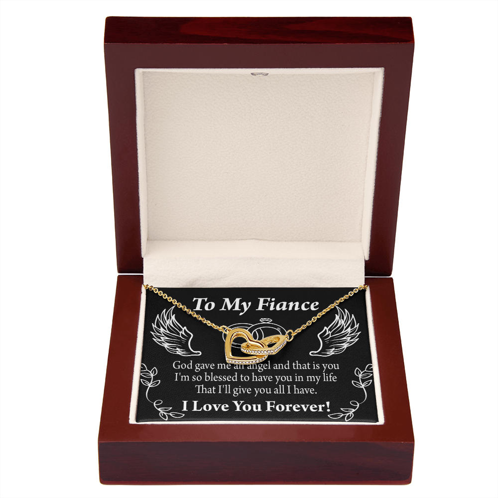 To My Fiancee Blessed to have You Inseparable Necklace-Express Your Love Gifts