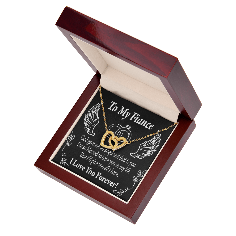 To My Fiancee Blessed to have You Inseparable Necklace-Express Your Love Gifts