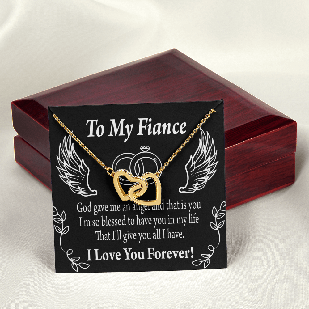 To My Fiancee Blessed to have You Inseparable Necklace-Express Your Love Gifts