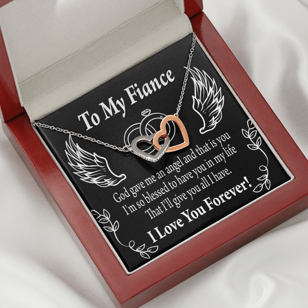 To My Fiancee Blessed to have You Inseparable Necklace-Express Your Love Gifts