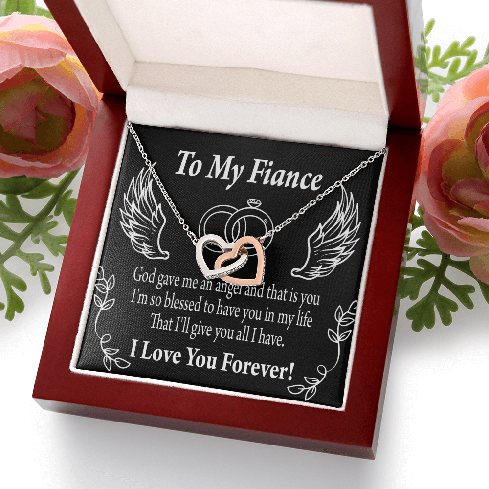 To My Fiancee Blessed to have You Inseparable Necklace-Express Your Love Gifts