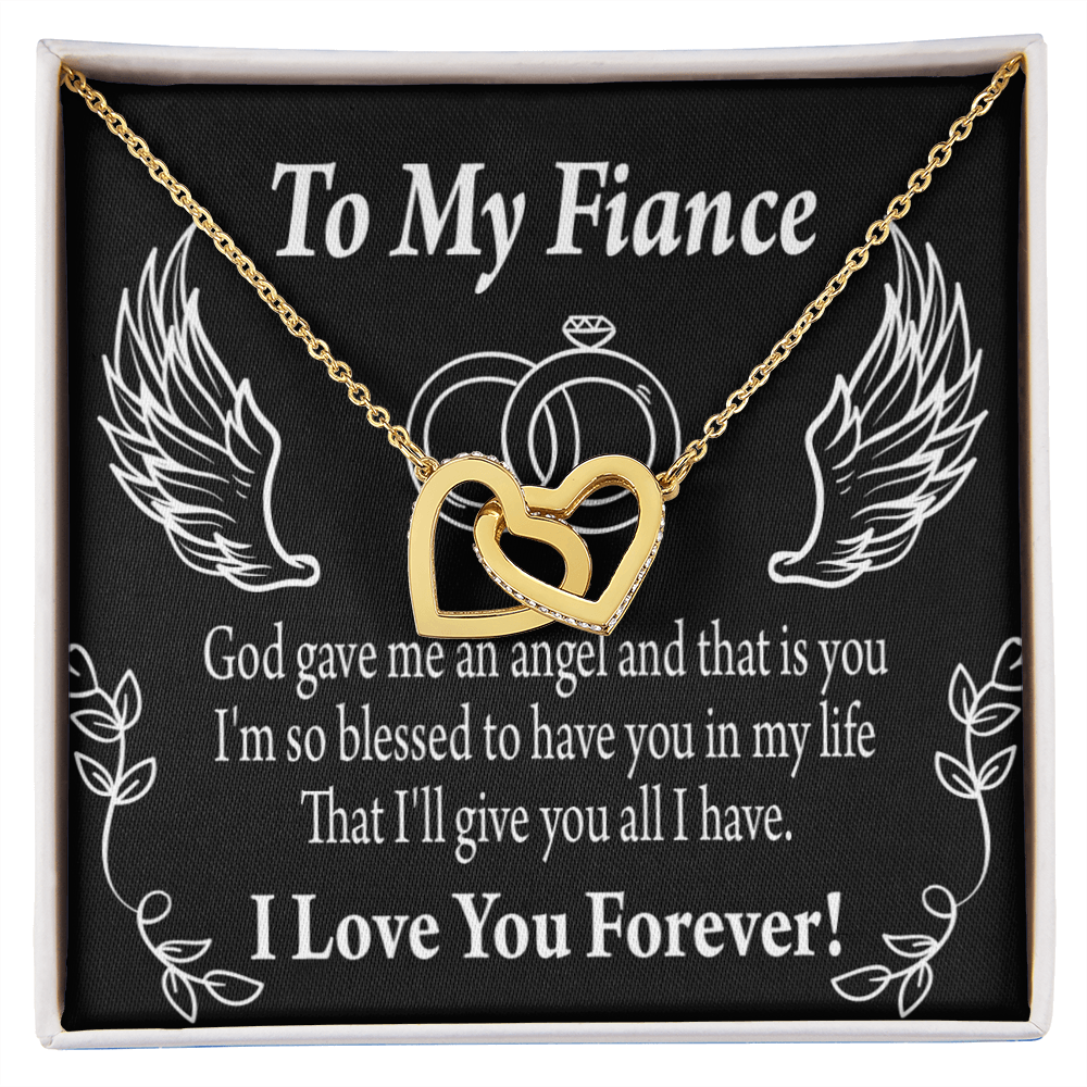 To My Fiancee Blessed to have You Inseparable Necklace-Express Your Love Gifts
