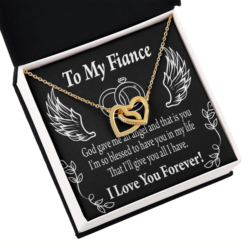 To My Fiancee Blessed to have You Inseparable Necklace-Express Your Love Gifts